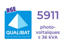 Ets A.Ciret Chauffage Plomberie certifié RGE QUALIBAT - 5911 - Installations photovoltaïques inf. ou égale à 36 kVA