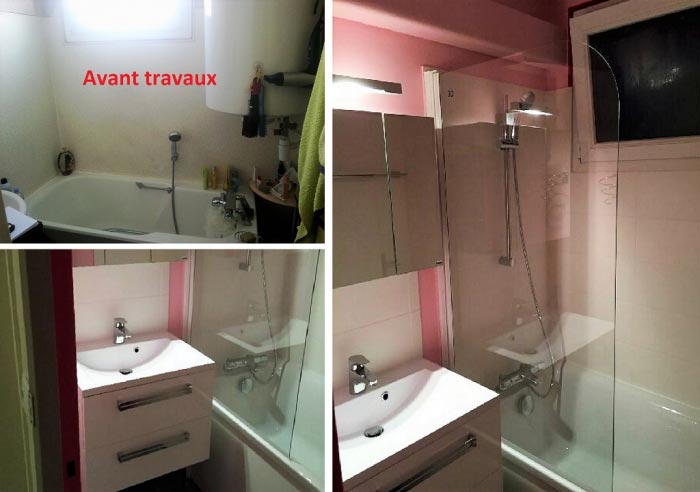 rénovation complète d'une salle de bain