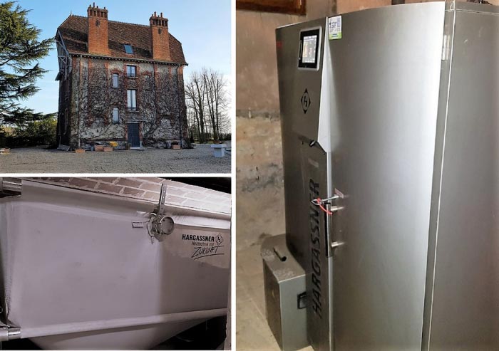 Consultez la chantier : changement de la chaudière gaz propane par une chaudière aux granulés de bois classic lambda hargassner 