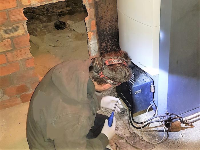 Consultez la chantier : dépannage brûleur sur chaudière fioul 