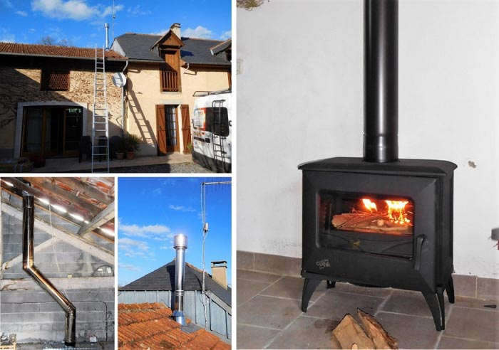 Consultez la chantier : installation poêle à bois - chauffage au bois - rge qualibois