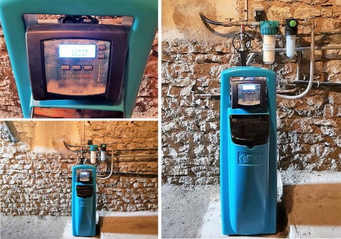 Consultez la chantier : installation d'un adoucisseur d'eau cr2j diamant 3
