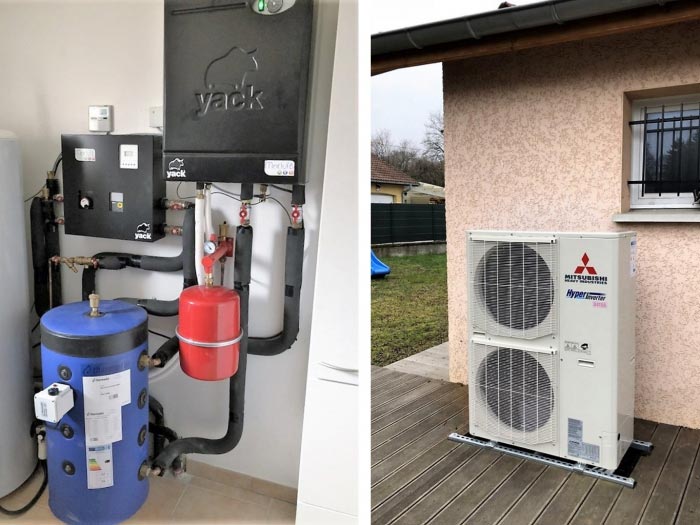 Ets PPCZ : Installation pompe à chaleur air eau MITSUBISHI - RGE QualiPAC