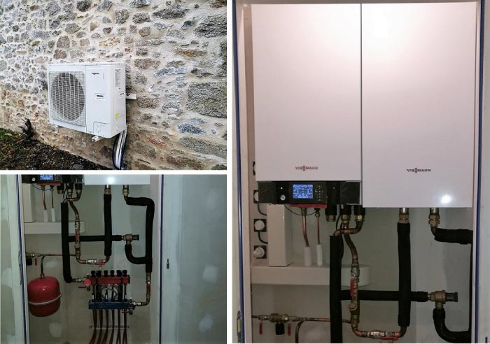 Consultez la chantier : mise en service d'une pompe à chaleur viessmann