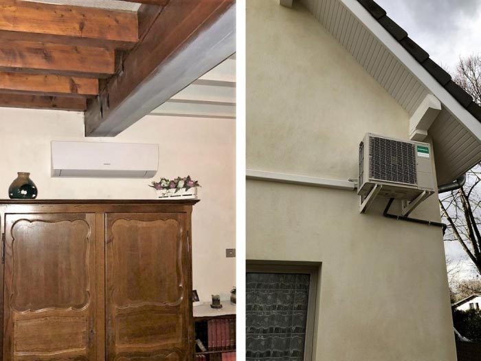 Ets PPCZ : Mise en place Climatisation réversible Fujitsu - chauffagiste certifié RGE QualiPAC