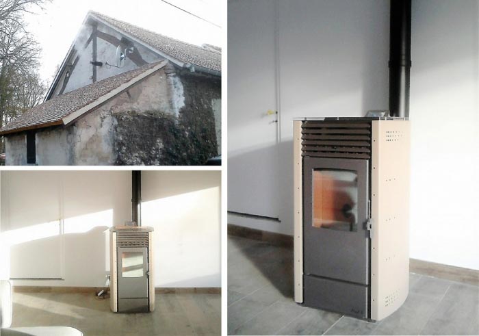 Consultez la chantier : pose d'un poêle à granulés alpen wood à gambais 78 yvelines. artisan rge 