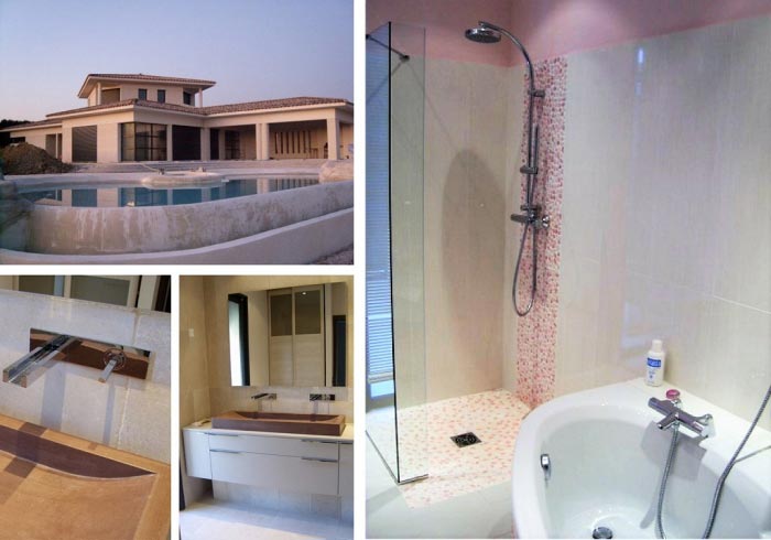 Plomberie construction villa réseau sanitaire avec LB Energies