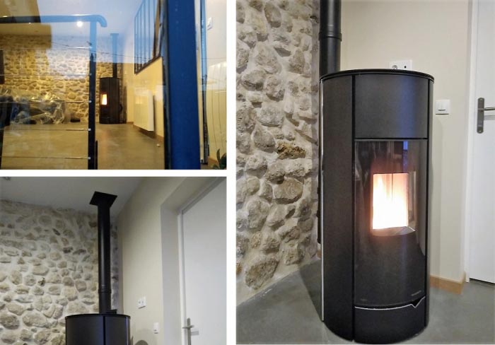 Consultez la chantier : pose d'un poêle à granulés palazetti 78 yvelines. artisan rge qualibois 