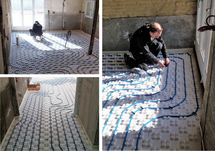 Équipement plancher chauffant acome