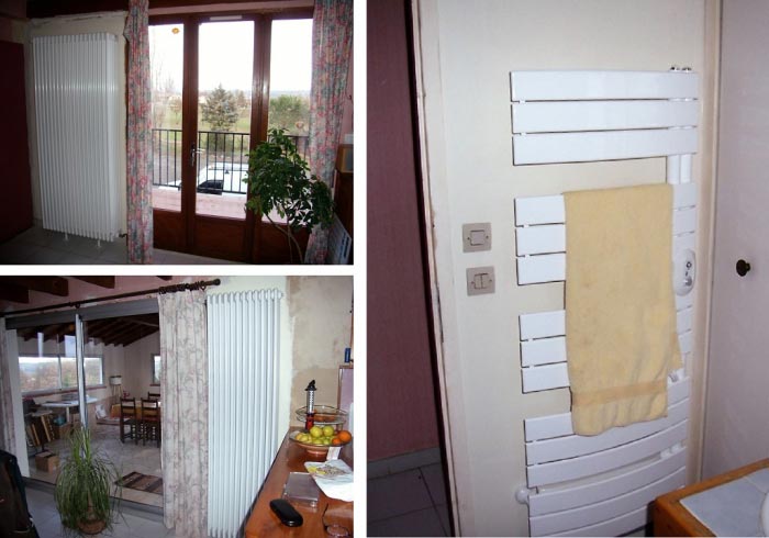 Consultez la chantier : chauffage central par radiateur irsap tesi 6 basse température  