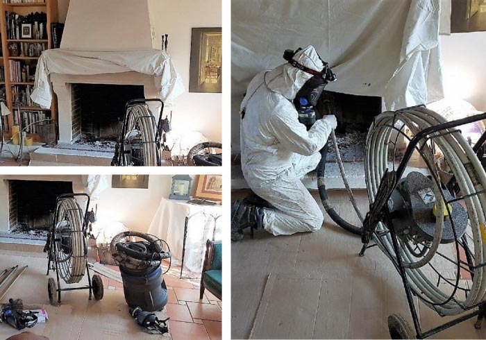 Débistrage du conduit de fumée -Essonne (91)