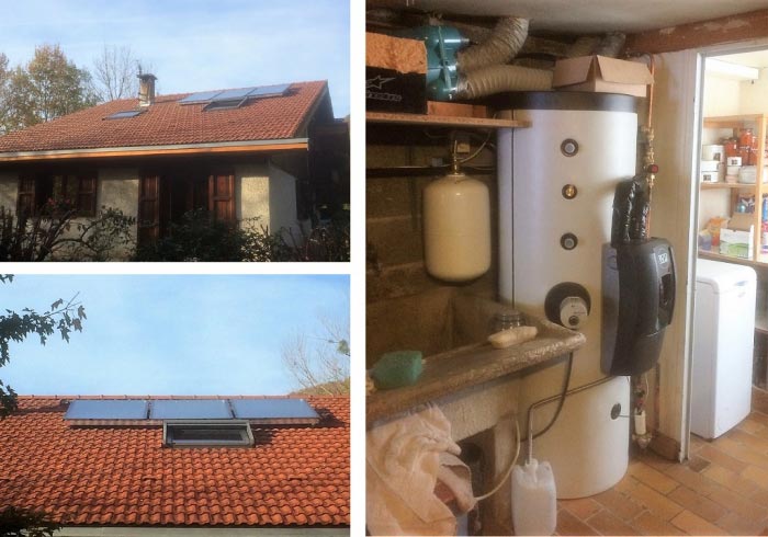 Consultez la chantier : chauffe eau solaire 400 litres capteurs skr500 economie electrique