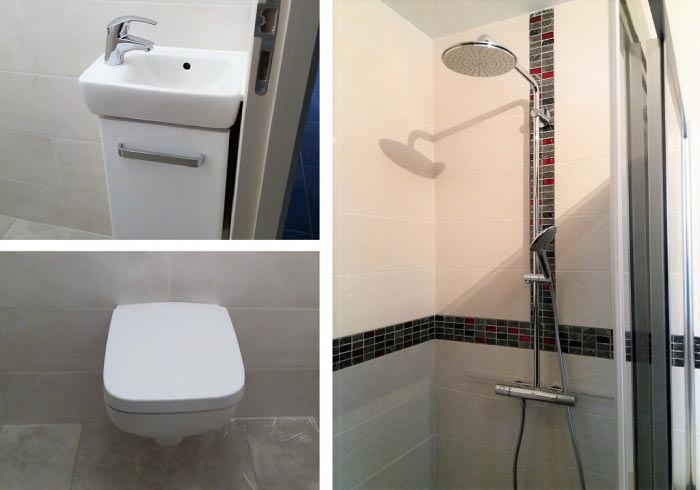 Consultez la chantier : douche à l' italienne près de bourges