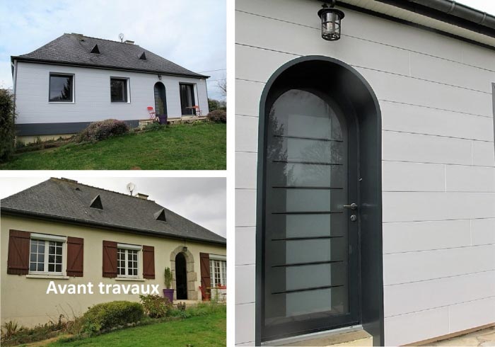 Consultez la chantier : isolation thermique par l'extérieur - bardage panneaux -  rge qualibat