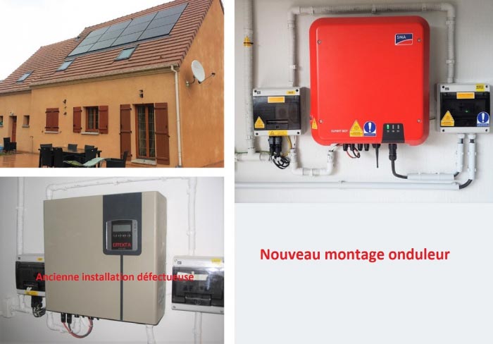 Consultez la chantier : sté. jb solaire - dépannage onduleur effekta, dépannage photovoltaique, installateur solaire photovoltaique, evreux 27 eure