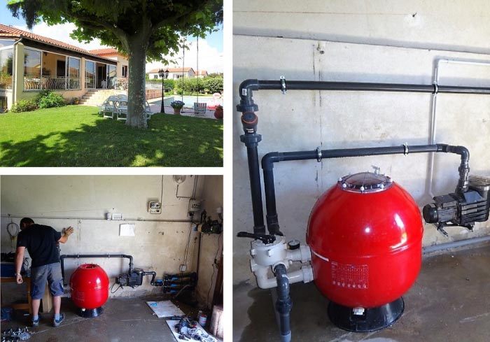 réfection filtration piscine