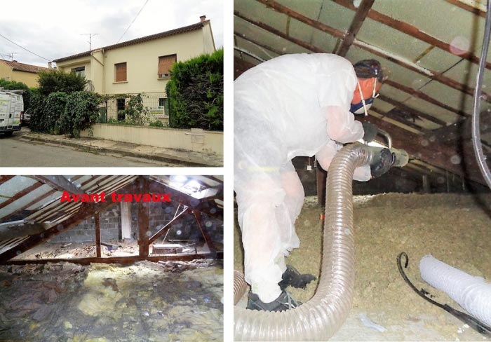 Consultez la chantier : isolation  combles par isocombliste rge 30 gard et 84 vaucluse