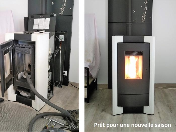 Consultez la chantier : entretien poêle à granulés rika dans l'eure  27