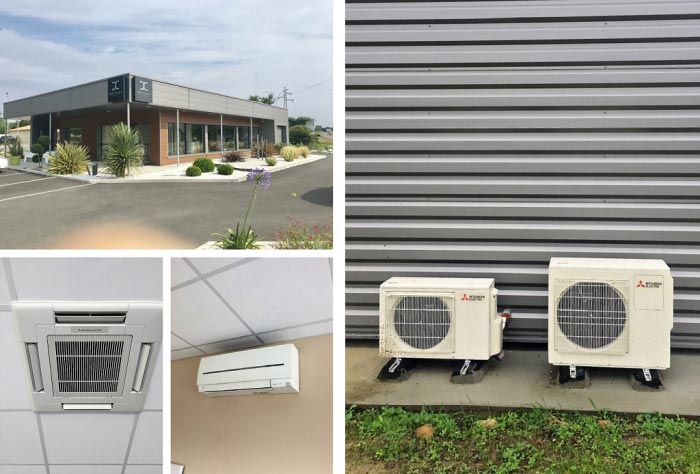 Installation clim Multisplits MITSUBISHI - établissement recevant du public