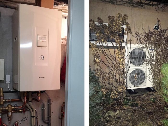 Installation PAC air/eau PANASONIC - chauffagiste certifié RGE QualiPAC