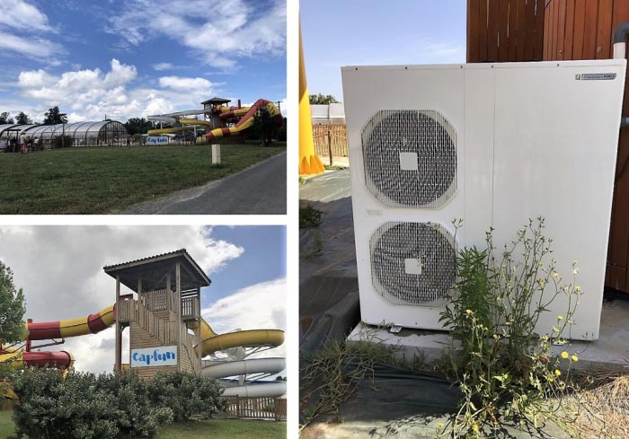 Installation Pompe à chaleur de piscine zodiac dans un camping - artisan RGE QualiPAC