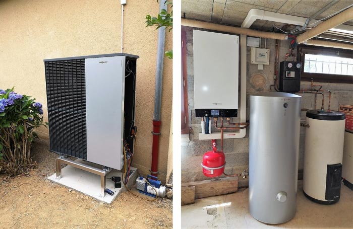 Consultez la chantier : mise en service d'une pompe à chaleur viessmann