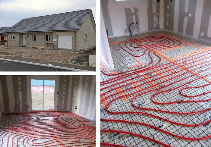 Consultez la chantier : pose d'un plancher chauffant à 88190 golbey