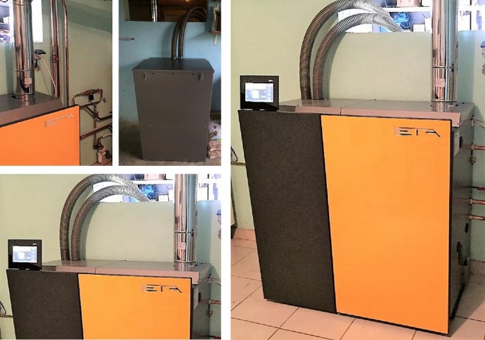 Consultez la chantier : installateur qualibois rge installation d'une chaudiere à granules de bois pellets eta
