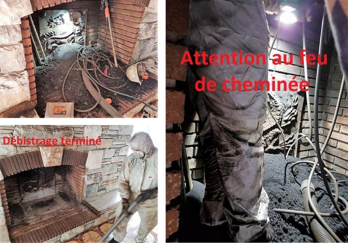 Consultez la chantier : débistrage conduit de cheminée  par rsg drigo