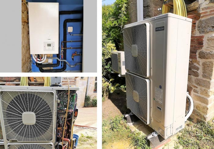 Consultez la chantier : mise en service d'une pompe à chaleur hitachi