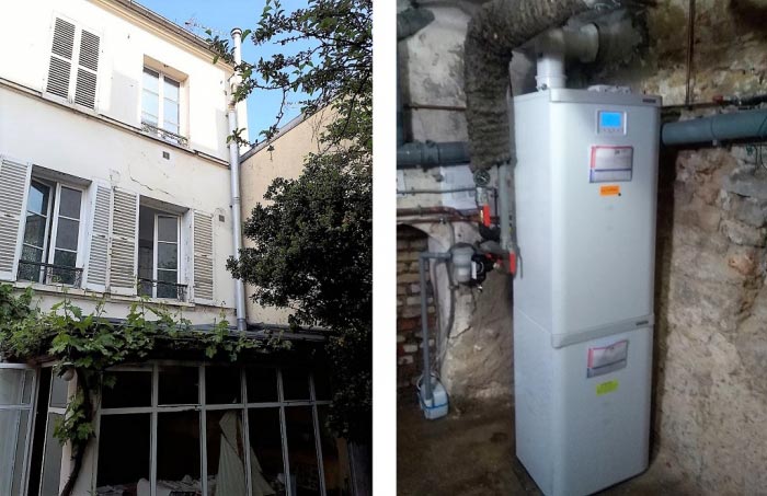 Installation d'une chaudière gaz à condensation Frisquet à Versailles - Artisan Chauffagiste RGE Qualibat Yvelines Essonne 