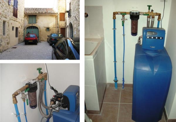 Consultez la chantier : plombier qualifié maître artisan 30 gard et 84 vaucluse -vente installation adoucisseur d'eau bwt permo à roquemaure