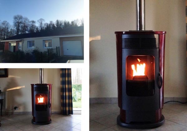 Ramoneur RGE Qualibois -  Installation, mise en service et réglages Poêle à granulés EDILKAMIN Logo 9 kW. BELBEUF, 76 Haute normandie