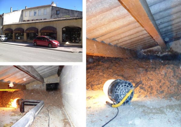 Consultez la chantier : isocombliste rge - isolation combles perdus pour un magasin de décoration roquemaure - 30 gard
