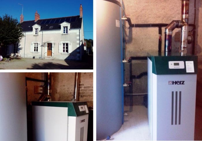 Installation Chaudière à bois bûches HERZ par une entreprise certifiée RGE QualiBois