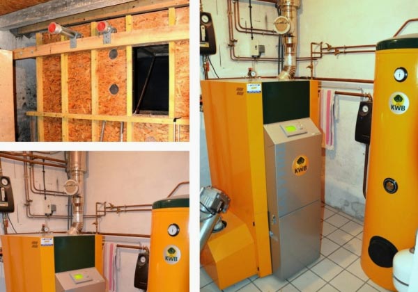 Installation chauffage au bois avec une chaudière à pellets KWB modèle Easyfire par un artisan certifié RGE QualiBois-Meuse (55)
