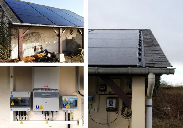 Consultez la chantier : sté. jb solaire - solaire photovoltaique solarword avec onduleur abb,  installateur solaire photovoltaique