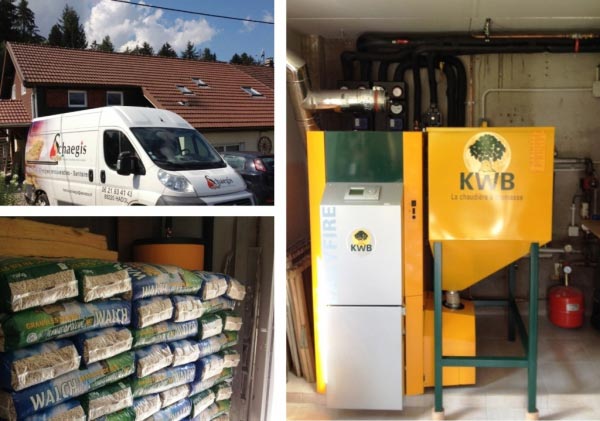Consultez la chantier : chaudiere granulés de bois kwb à vagney 88 vosges