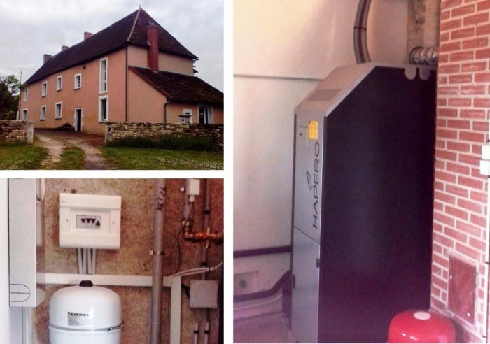 Installation Chaudière à granulés  HAPERO  par une entreprise certifiée RGE QualiBois