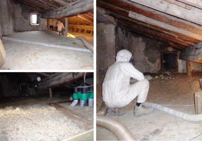 Consultez la chantier : isocombliste rge - isolation combles perdus avec laine de roche à roquemaure 30 gard - 84 vaucluse