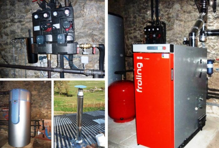 Consultez la chantier : chaudière bois bûches froling à saint martial 33 gironde