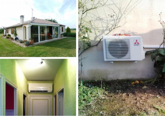Climatisation réversible Mitsubishi Electric à CLEYRAC 33540
