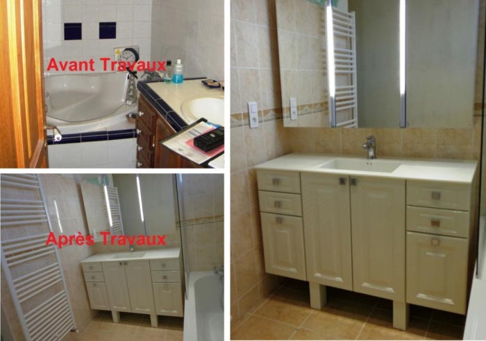 plombier - réfection salle de bain à roquemaure 30 gard et 84 vaucluse