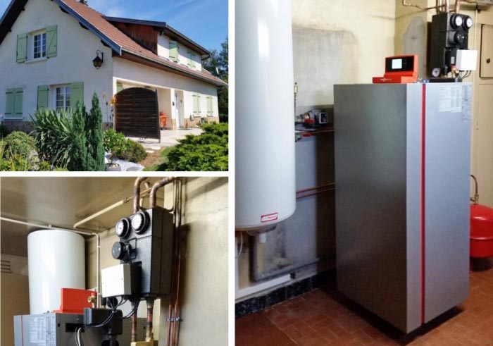 Consultez la chantier : chaudière gaz condensation viessmann - 38630 les avenières