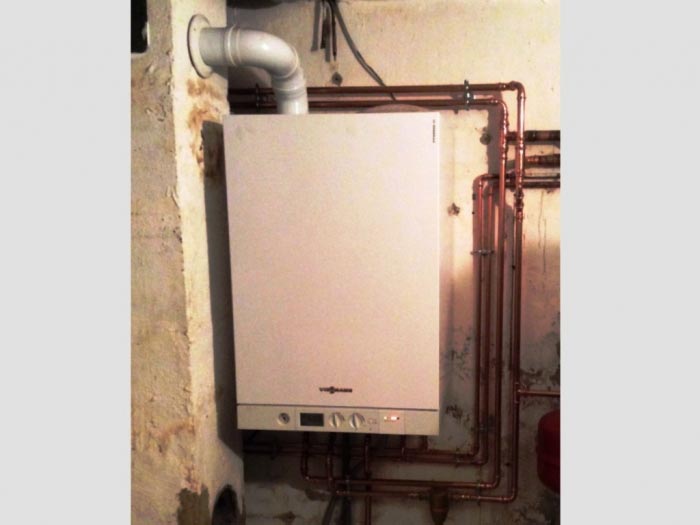 Consultez la chantier : pose chaudière gaz à condensation viessmann vitodens 111 à domarin 38 isère