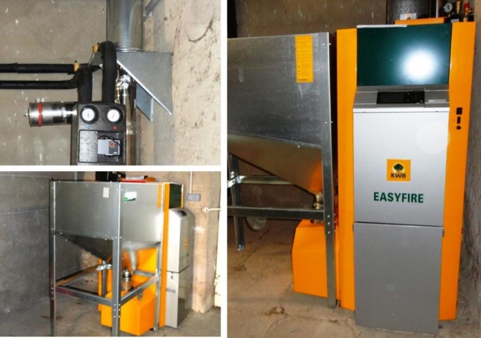 Consultez la chantier : chaudière granulés de bois (pellets) de marque kwb modèle easyfire silos accolé et ballon tampon à letricourt 54 meurthe et moselle