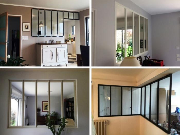 Consultez la chantier : verrière de salon et cuisine - région bretagne