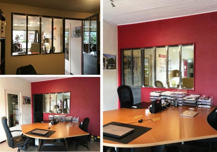 Consultez la chantier : installation d'une verrière de bureaux - région bretagne