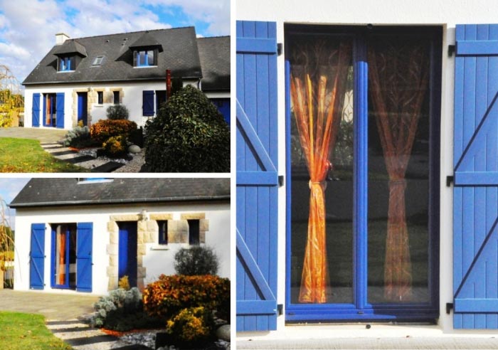Consultez la chantier : fenêtres et portes-fenêtres mixte -  intérieur blanc, exterieur bleu 5010 