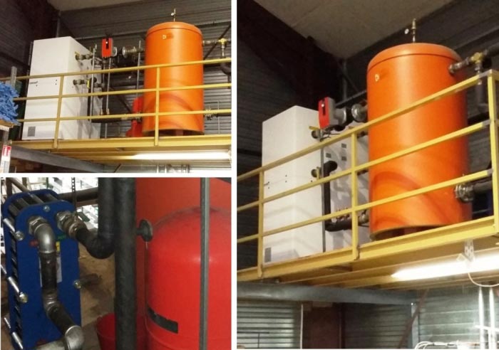 Remplacement d'une PAC sur nappe phréatique de marque Dimplex de 100KW eau, eau glycolée, eau à Briançon 05  Hautes Alpes région PACA.